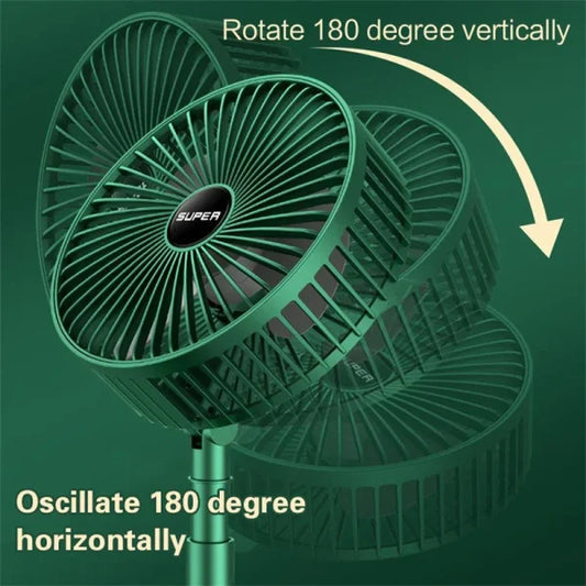 Rechargeable Folding Table Fan